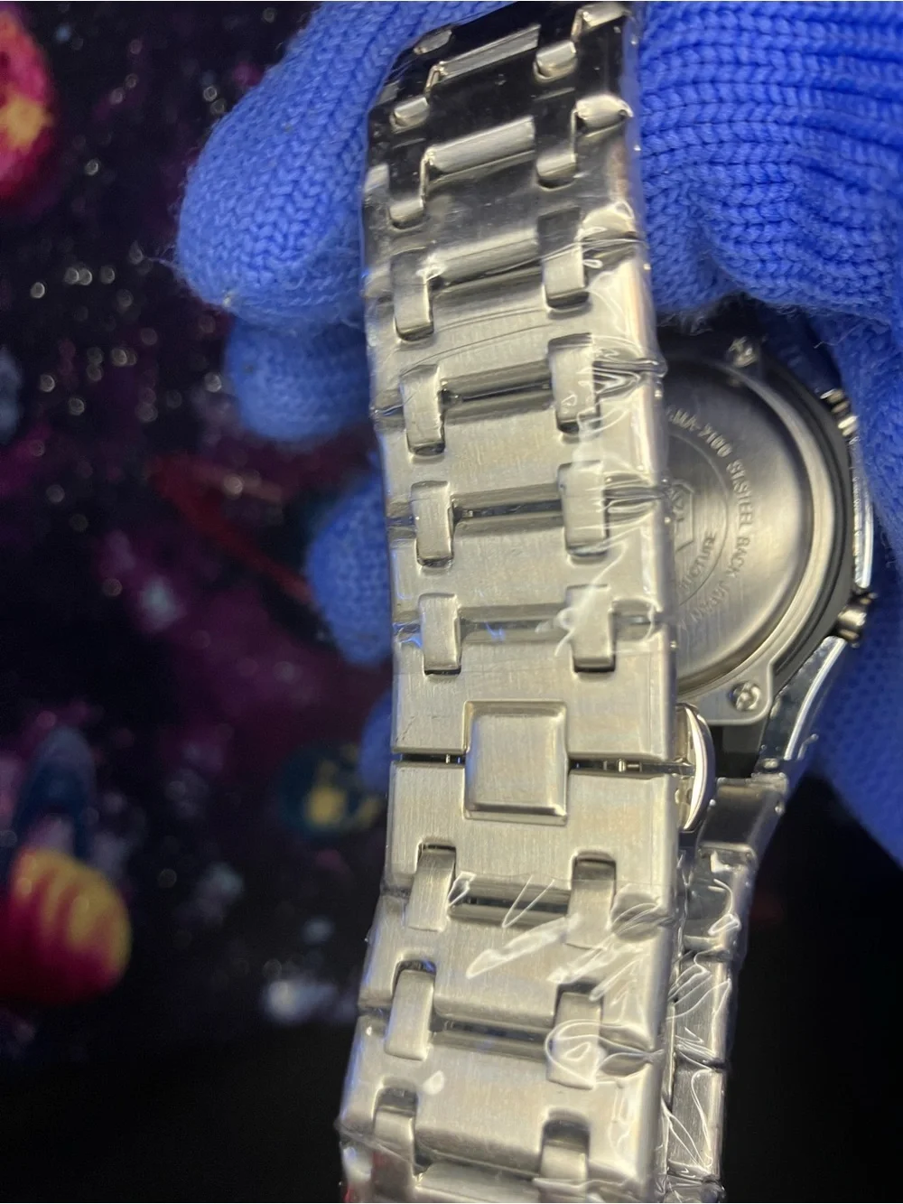 Custom G Shock grey and rainbow dial Ap style